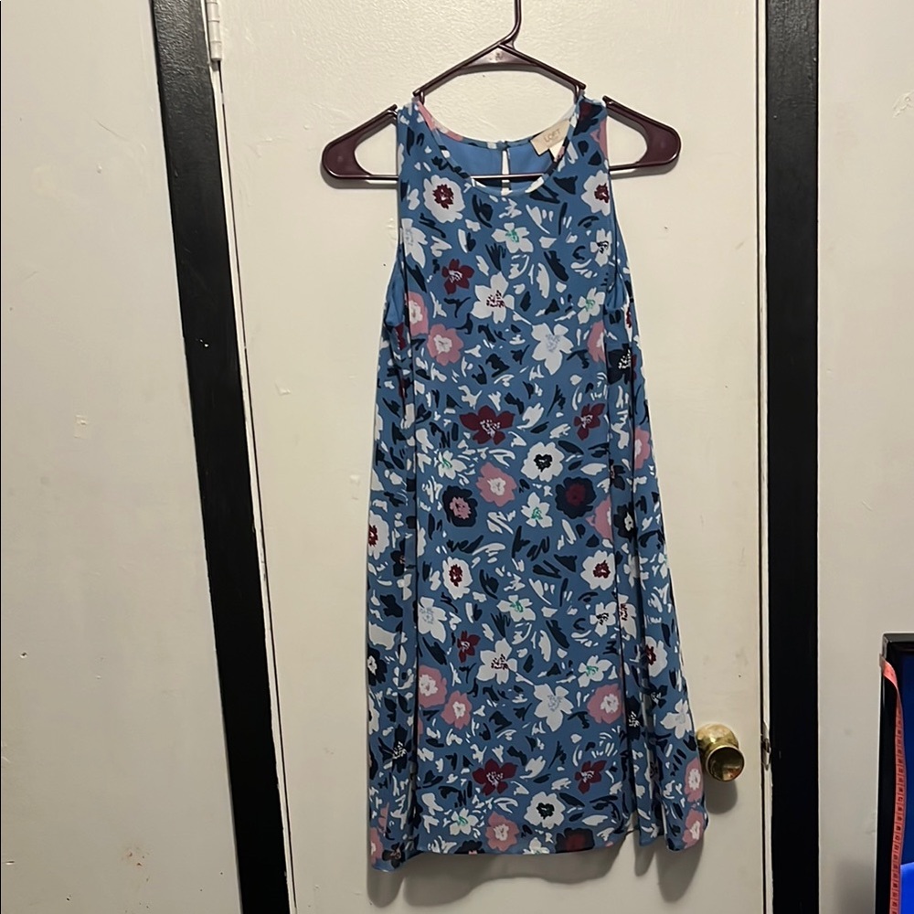 LOFT Blue Floral Dress